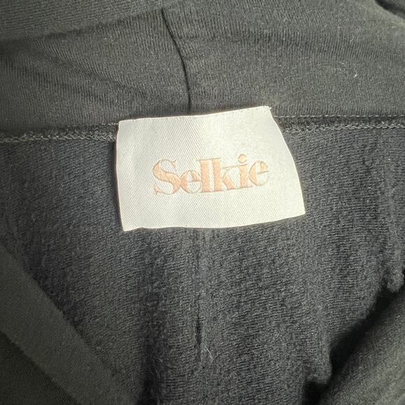 Selkie Black Caviar Logo Pillow Zip Up Hoodie Women's 6X Plus Size Sweatshirt - Picture 6 of 7